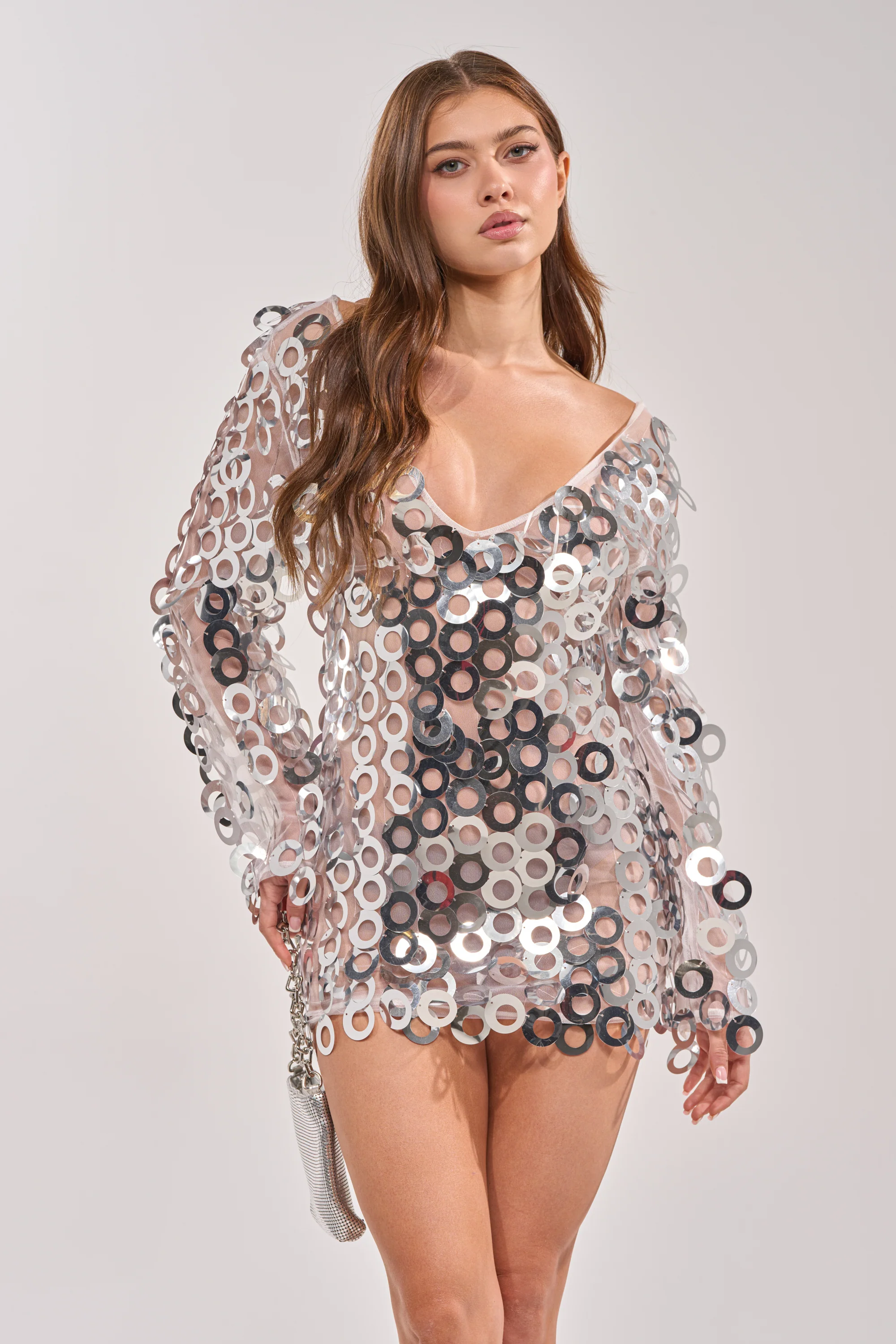 SEE ME SPARKLE SEQUIN MINI DRESS - Akira Store