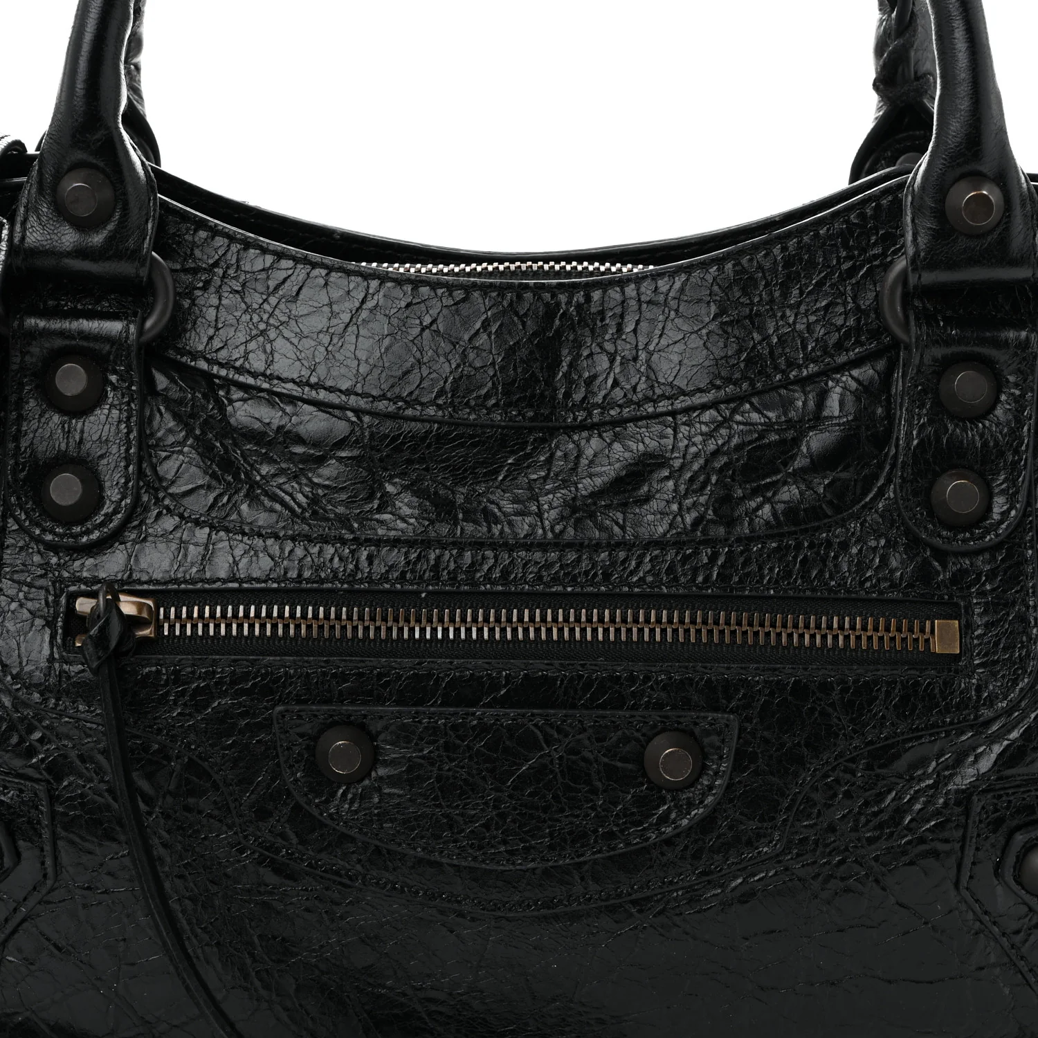 Agneau Arena Classic Hardware Le City First Bag Black