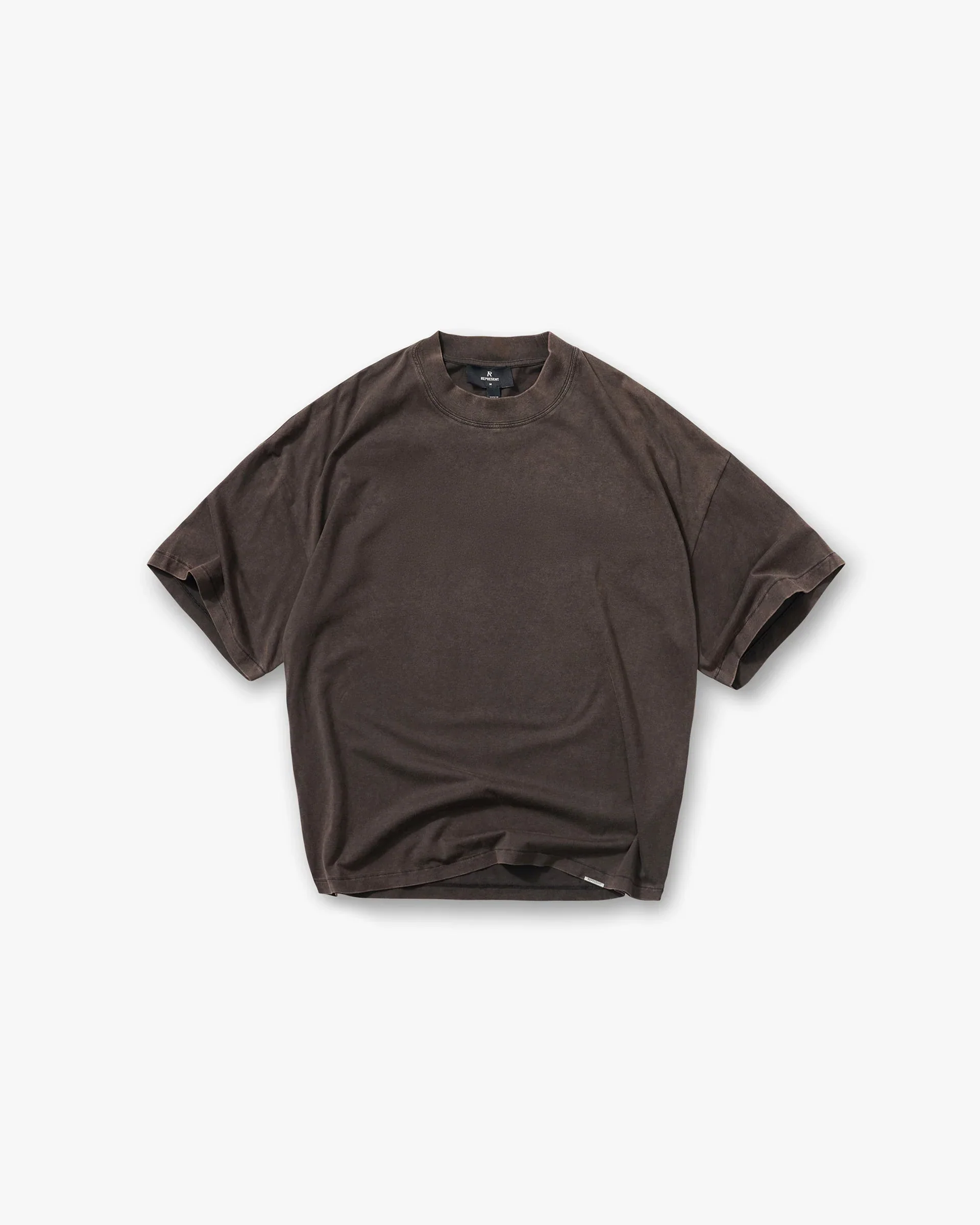 Initial Oversized T-Shirt - Coffee
