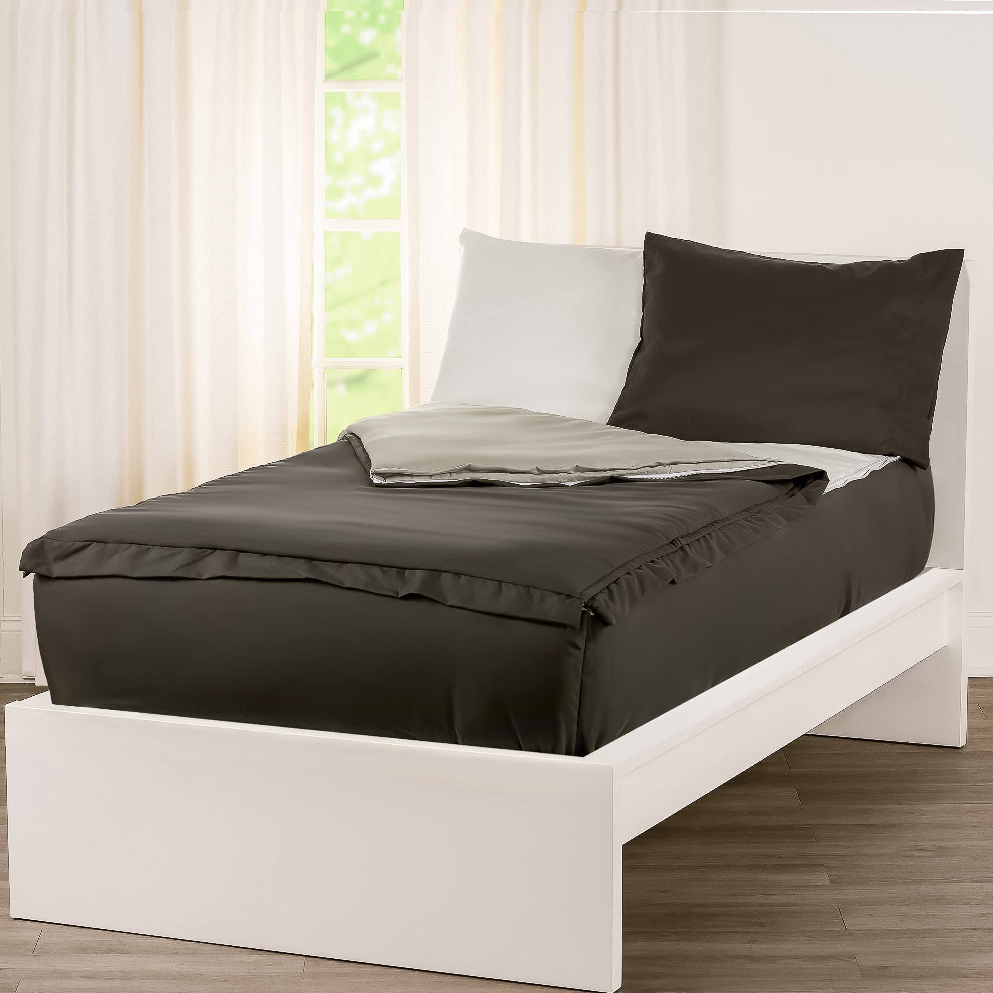 Siscovers Pewter Bunkie Deluxe Zipper Bedding Set Twin, Gray