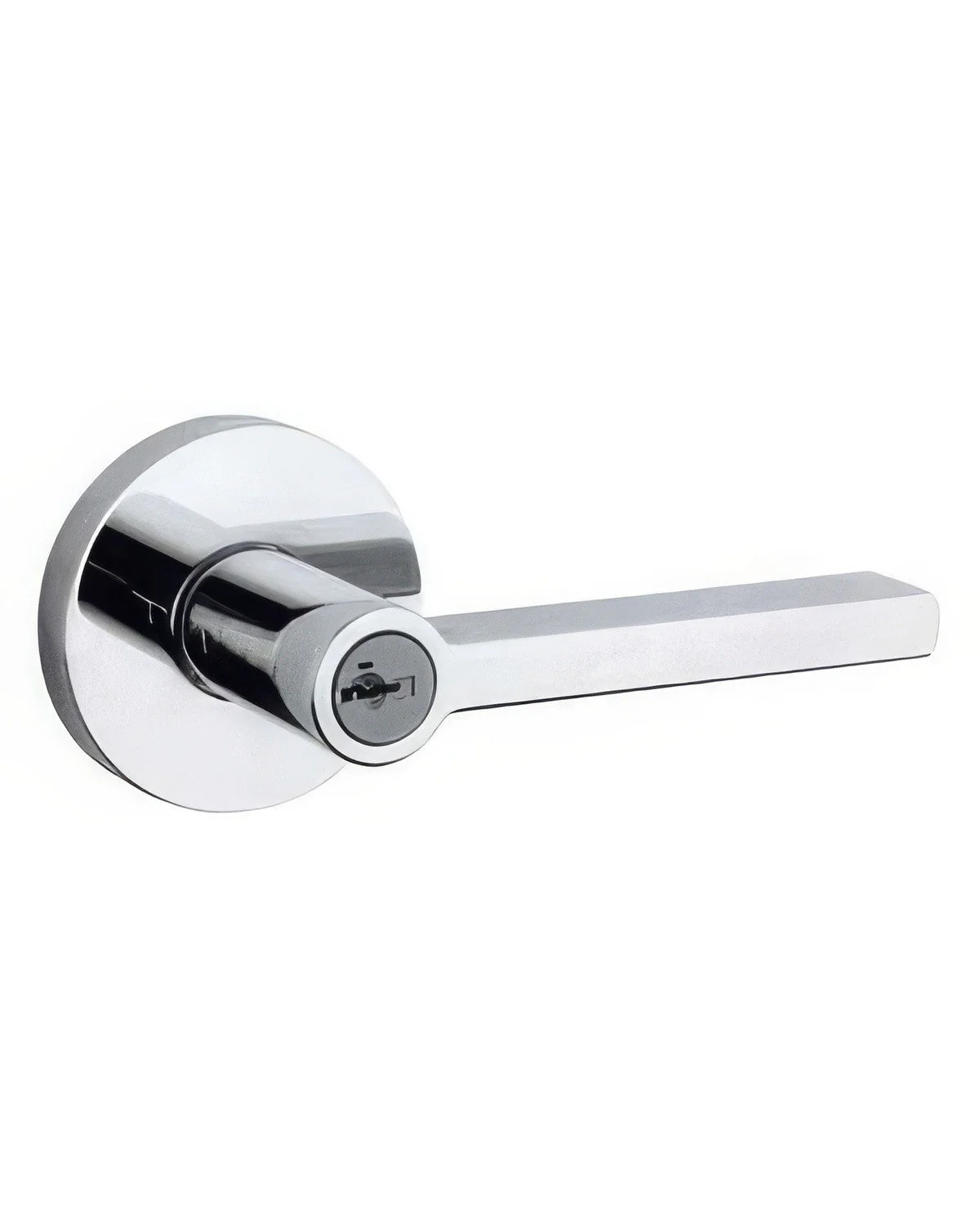 Kwikset 156HFLRDT Halifax Single Cylinder Keyed Entry Door Lever Set with Round Rosette - TA Screen Specialist, Inc.
