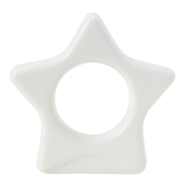 Star serviettring 8x8 cm hvit