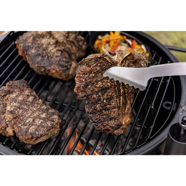 Bronco Pro Charcoal Drum Smoker and Grill in Orange with 366 sq in Cooking Space Image 5