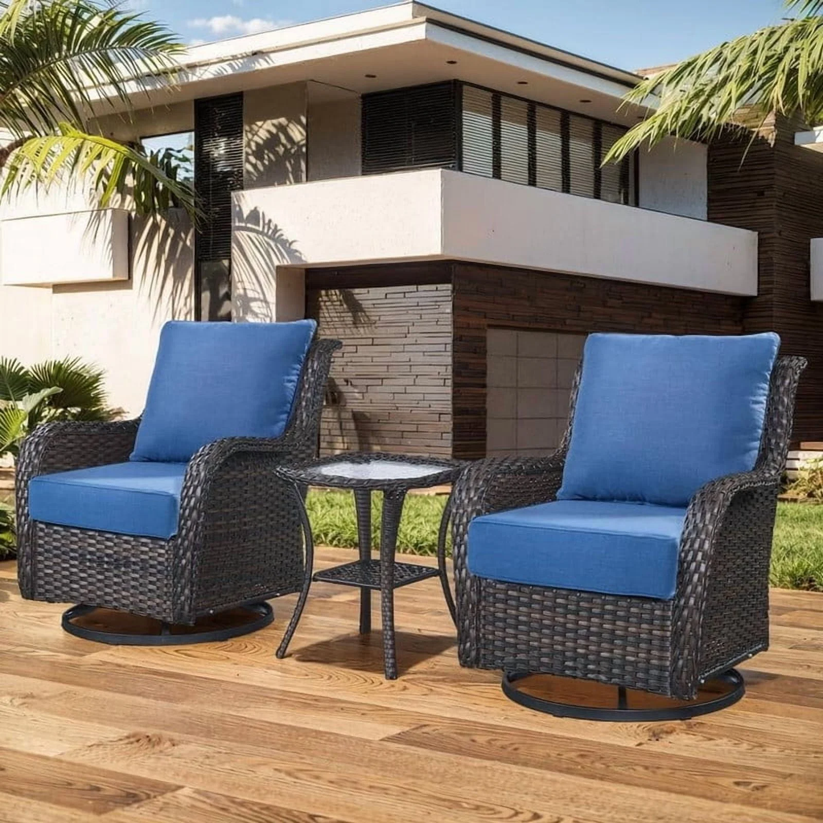 Bellefurn Outdoor Deep Seat Cushion 24 X 24 X 6 in for Patio Furniture, Outdoor Chair Cushions Waterproof & Fade Resistant Patio Furniture Cushions for Wicker Chair, Sofa, Couch