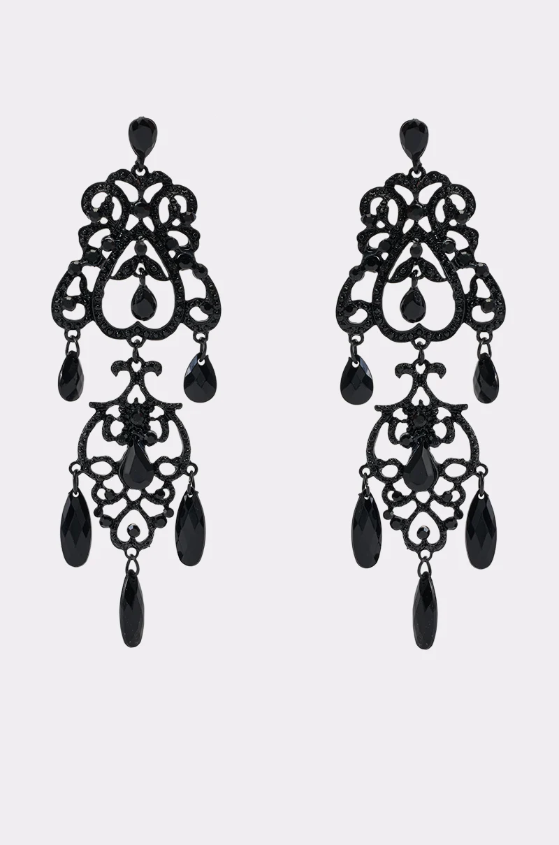 CROWN JEWEL DANGLE EARRINGS - Akira Store