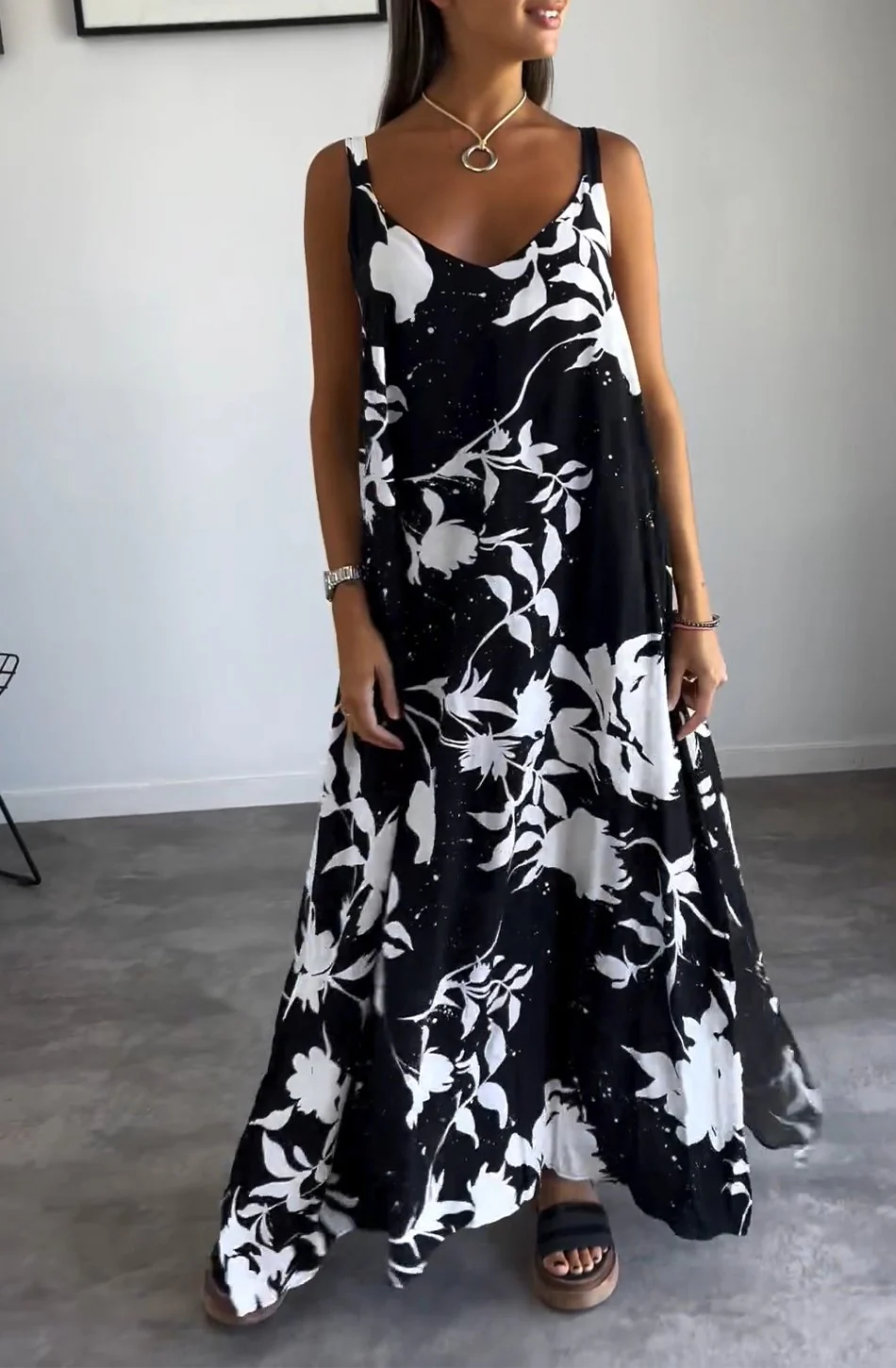 Robe féminine tendance imprimée