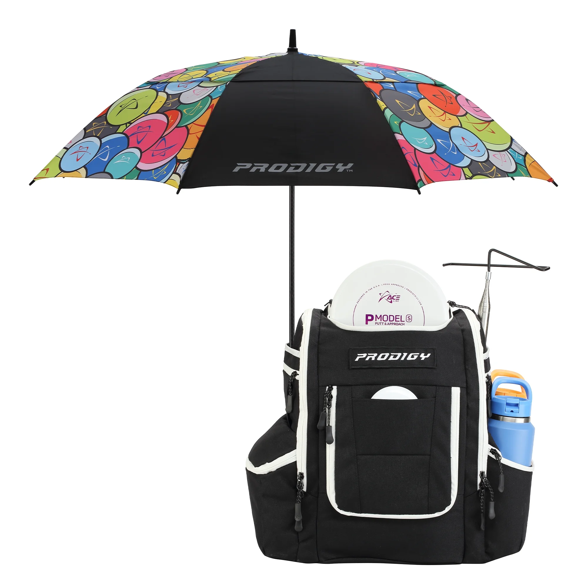 Apex XL Backpack | Large Disc Golf Backpack | Store Up to 34+ Discs | Full Height Side Pockets | Disc Golf Bags with Cooler | Safety Pouches for Wallets or Keys | Cordura Nylon Material…(Black) - Image 8
