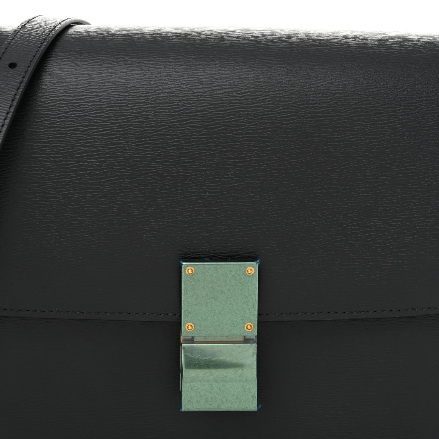 Liege Calfskin Medium Classic Box Flap Bag Anthracite