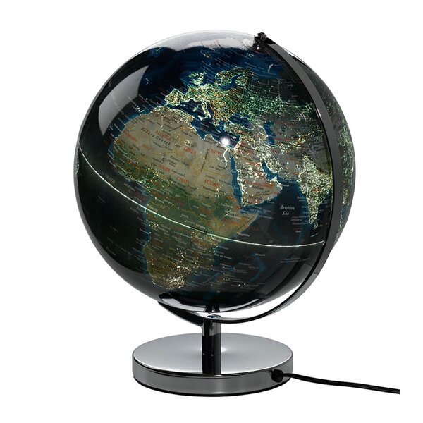 World Globe Light globus bordlampe 31 cm City Lights