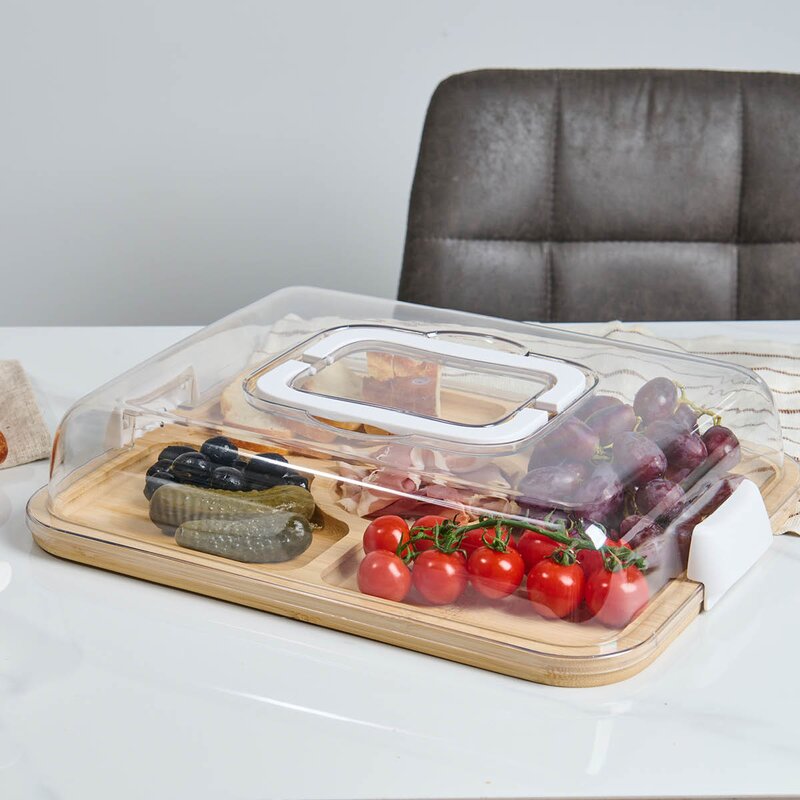 Daily Use serveringsfat med lokk 39x29 cm bambus
