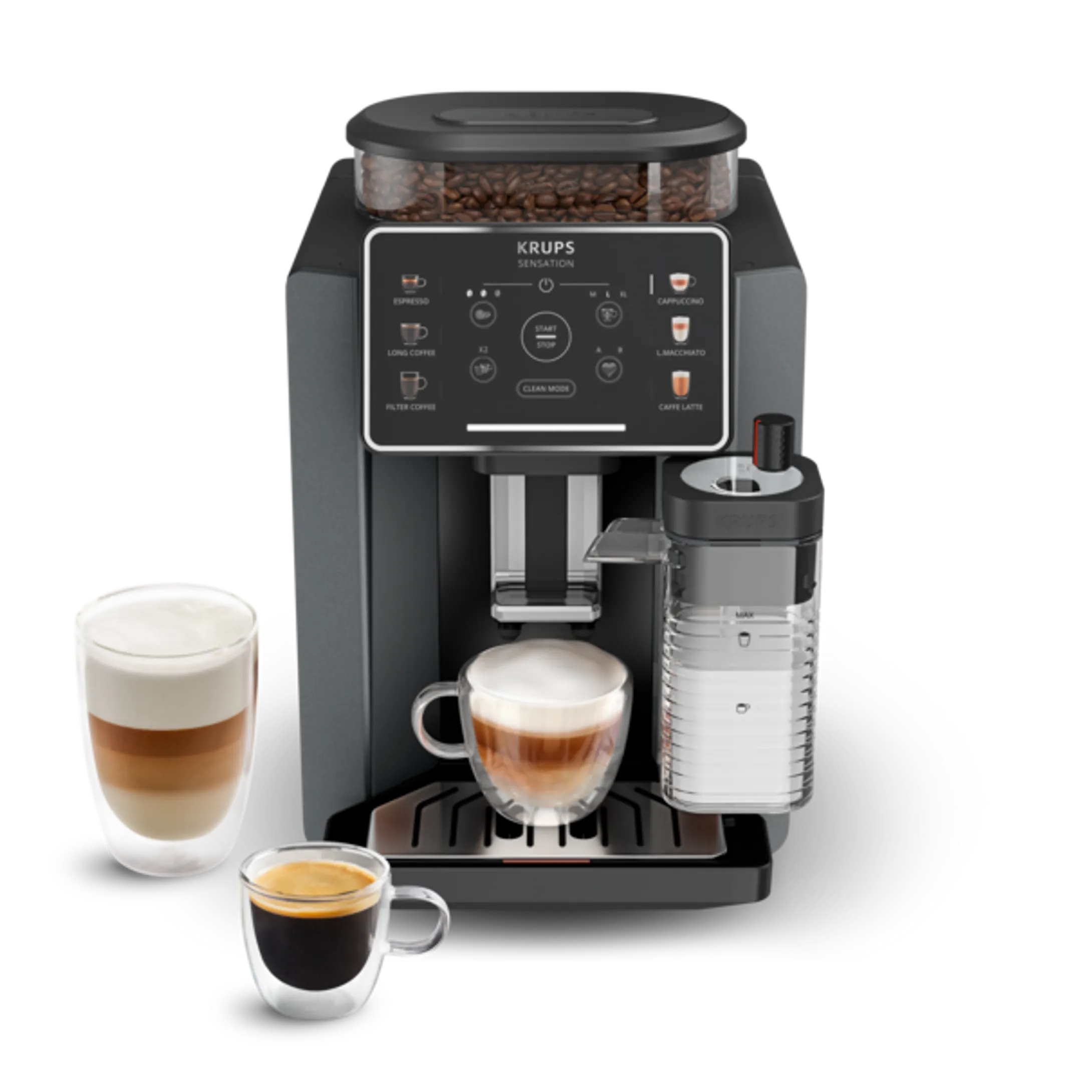 Krups Volautomatische Espressomachine Sensation Milk EA912B10