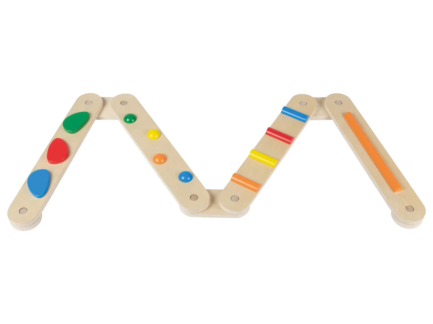 Playtive Jeu de poutres d'quilibre en bois, 9 pices