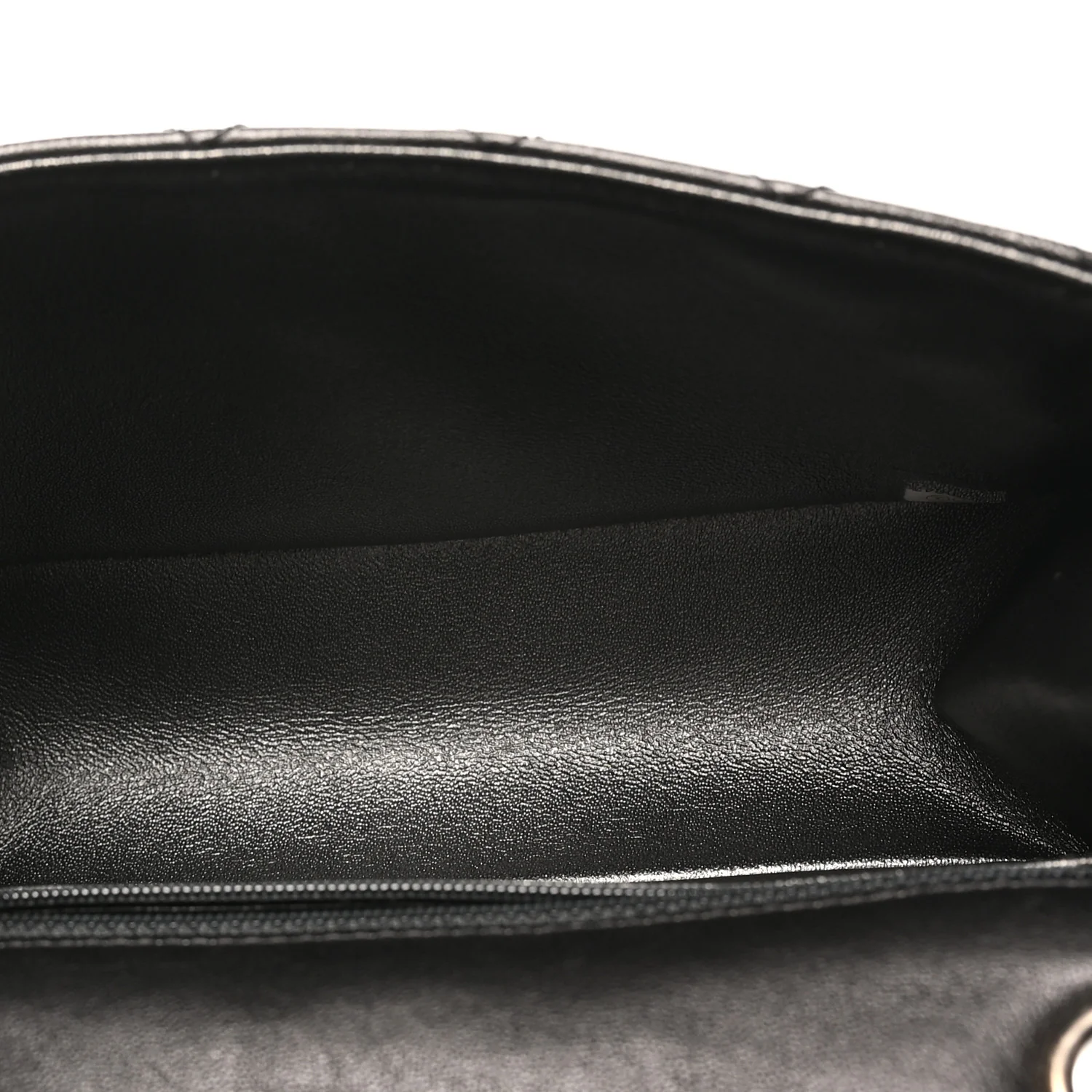 Metallic Sheepskin Quilted 2.55 Reissue Mini Flap Dark Silver