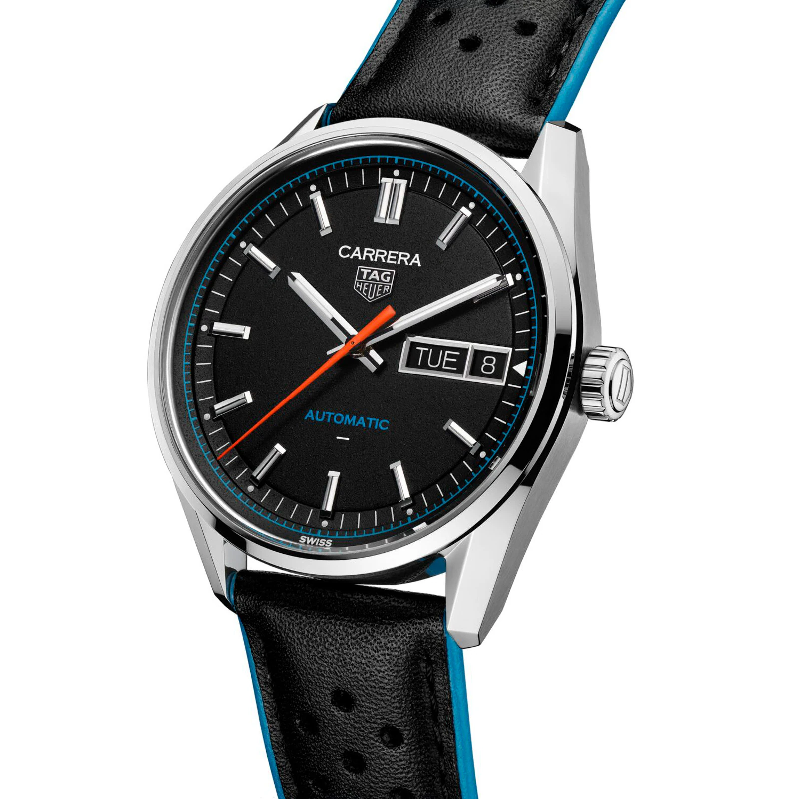 【Super Clone】TAG Heuer Carrera Day-Date 41mm Mens Watch Black WDA2110.FC6614