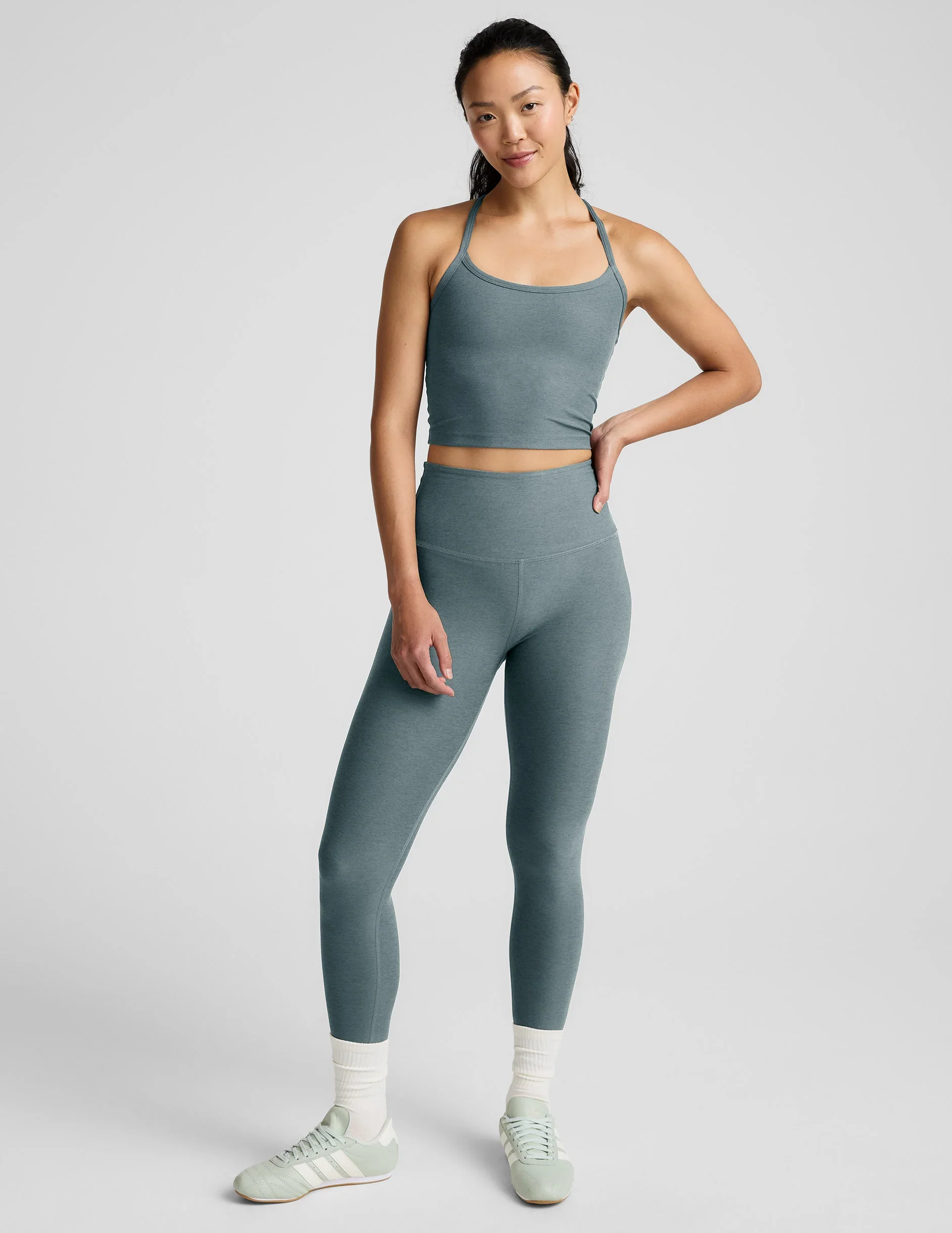 Spacedye™ Slim Racerback Cropped Tank