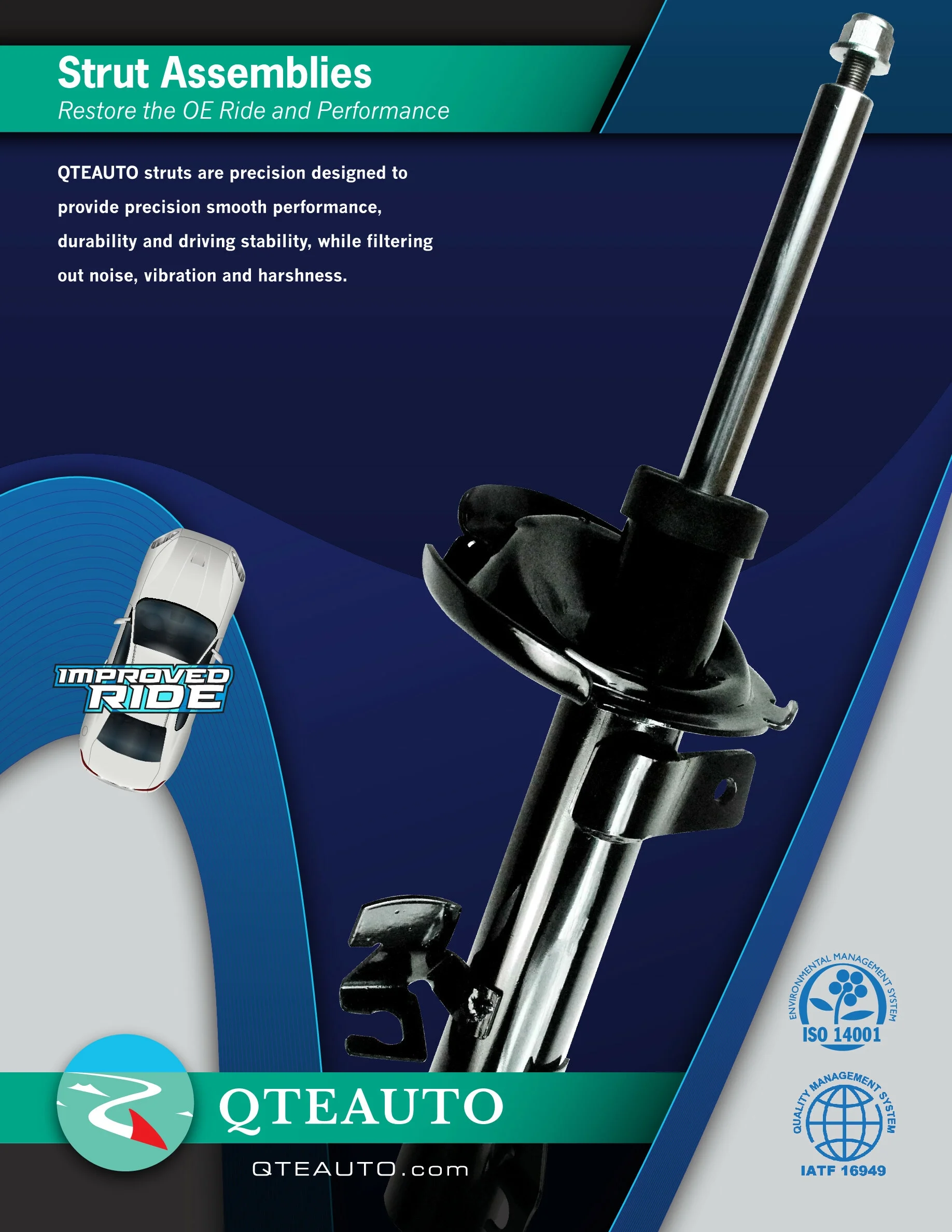 Pair of 2 Front Suspension Strut Assembly For 2017-2024 Nissan Armada - Image 2