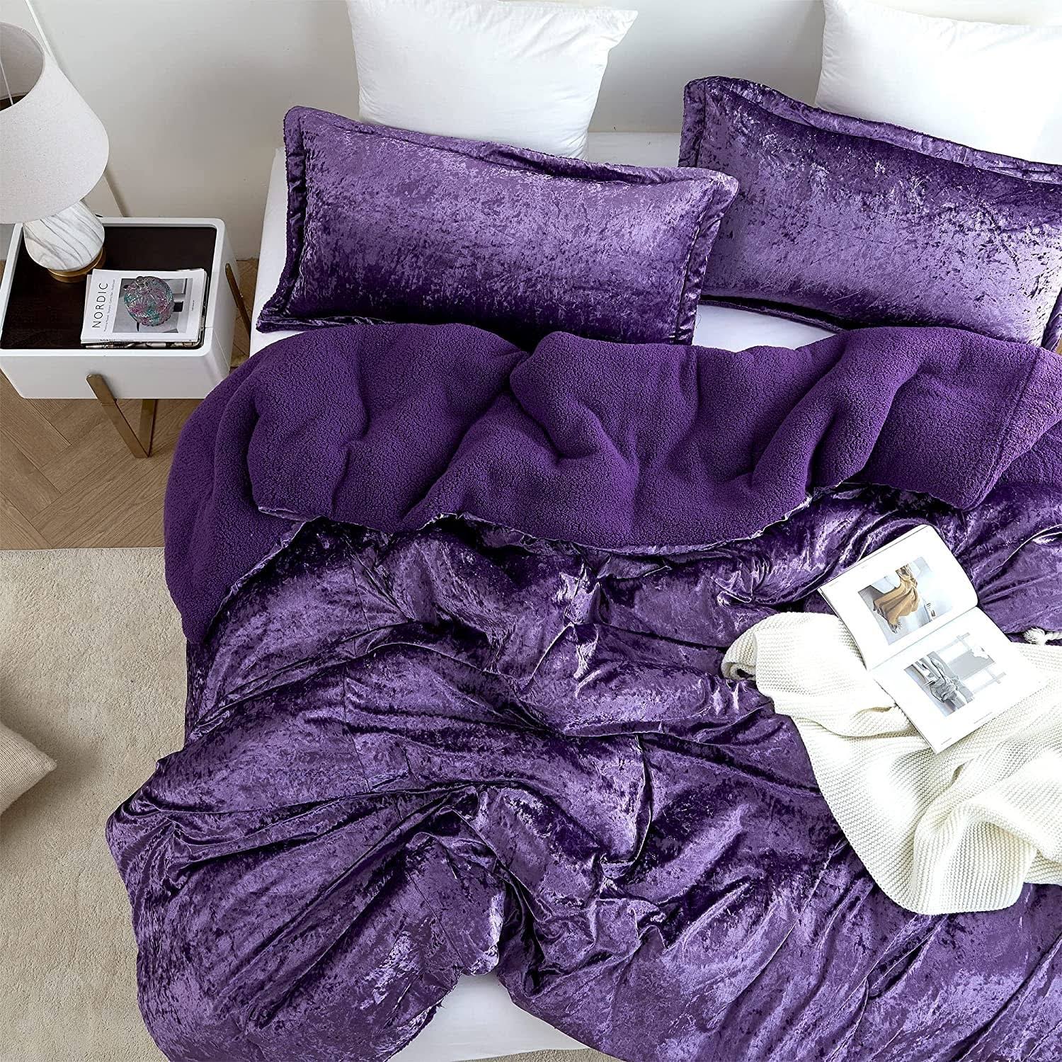 Velvet Crush - Coma Inducer Oversized Comforter Set - Purple Reign - Oversized Queen
