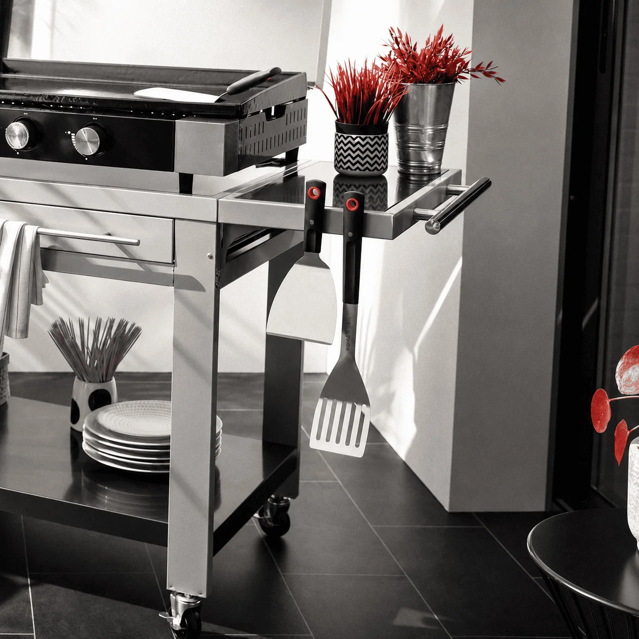Spatule Magnétique REVO Grill Pro en Inox pour Barbecue & Plancha — vue 3