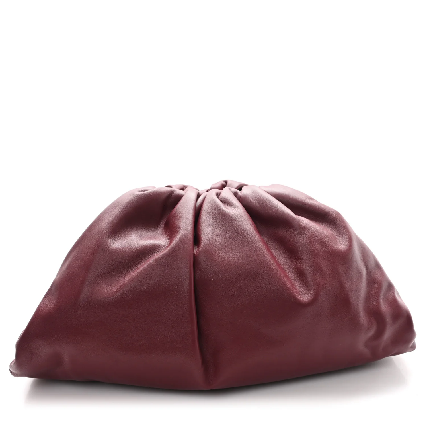 Smooth Butter Calf The Pouch Oversized Clutch Bordeaux