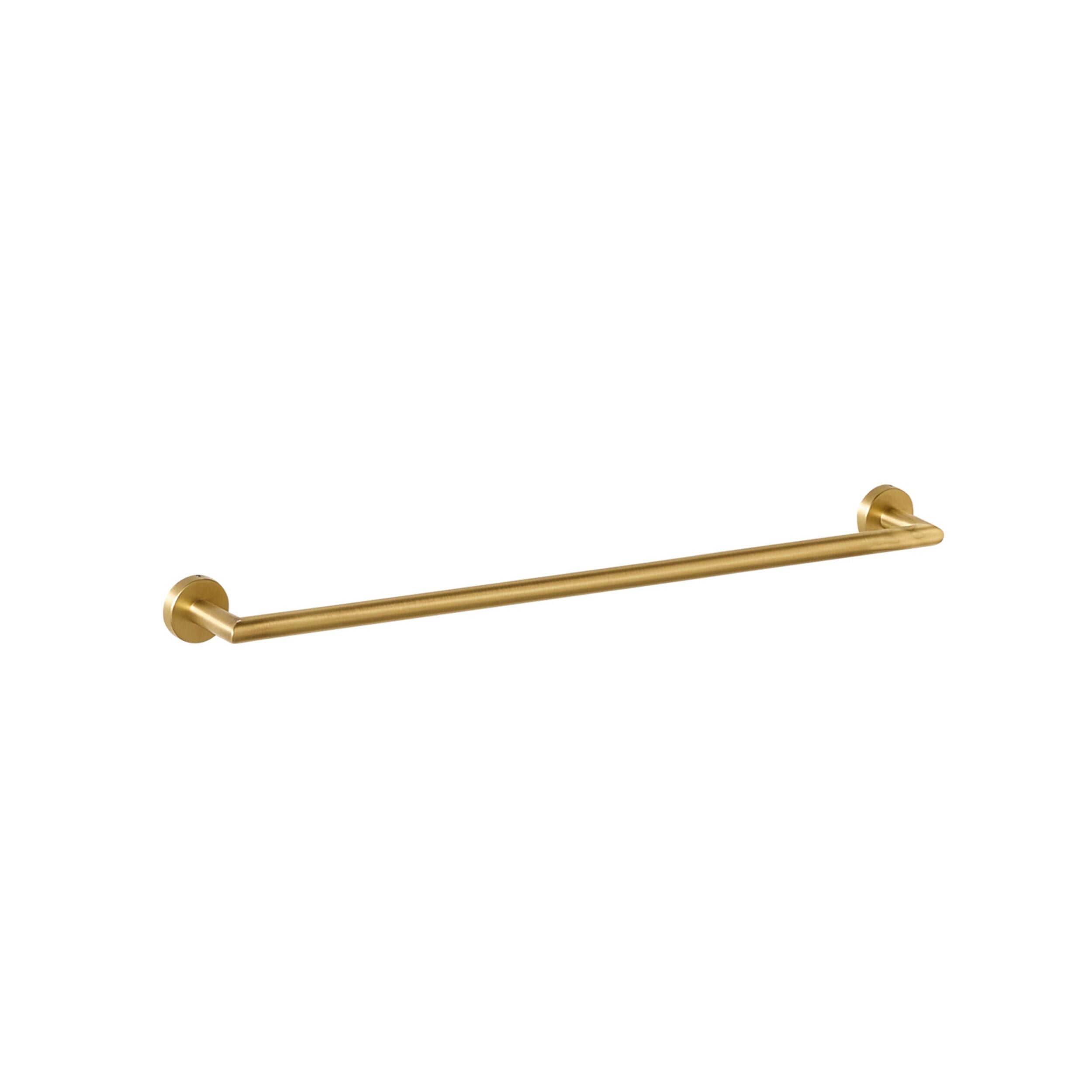 Harper Single Towel Rail 75cm Brushed Brass