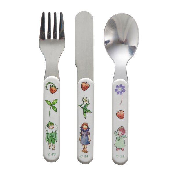 Elsa Beskow barnebestikk 3 deer Blomsterbarn