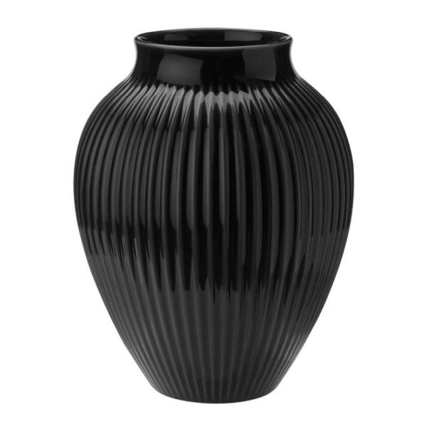 Ripple vase 27 cm svart
