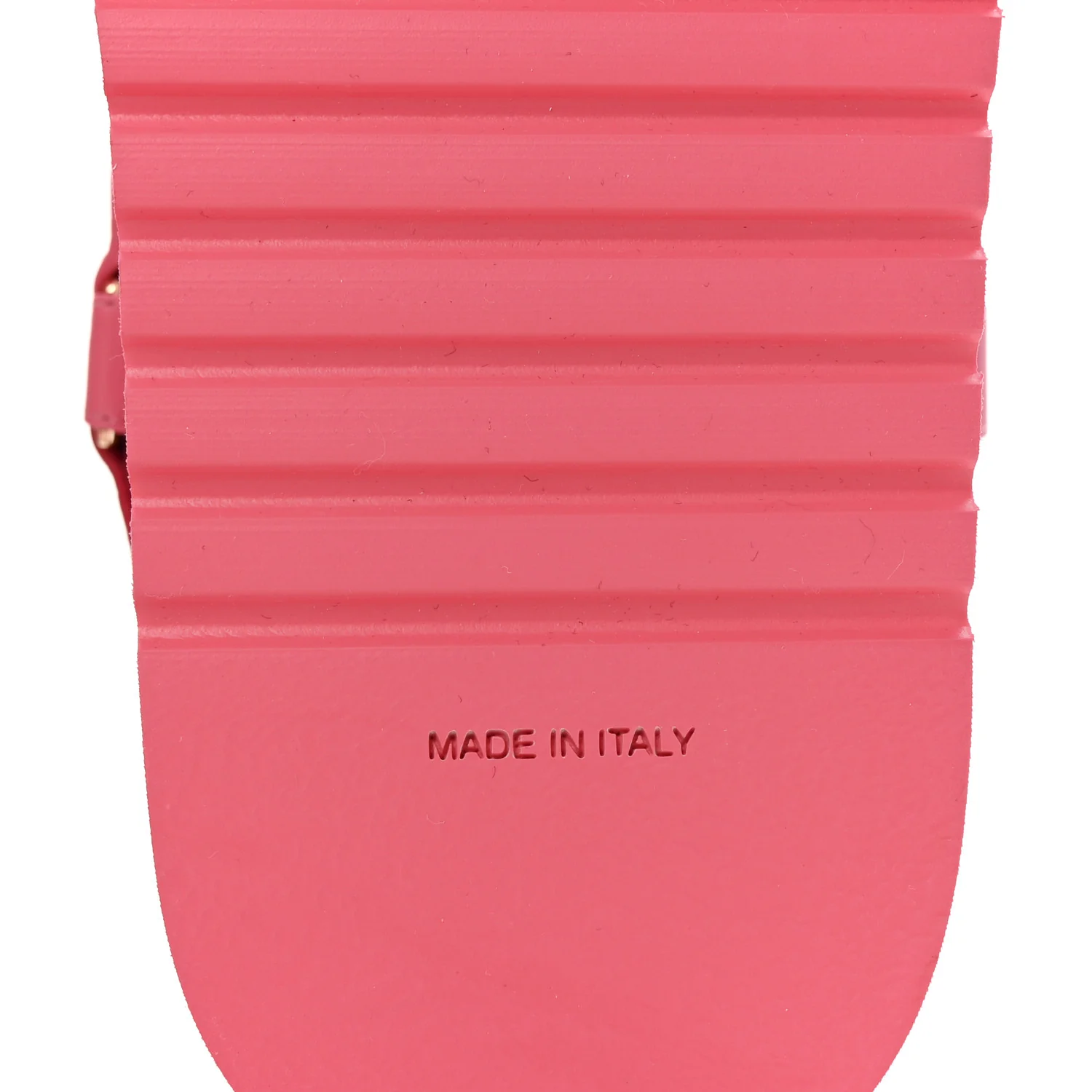 Lambskin Logo Platform Sandals 39 Pink Red