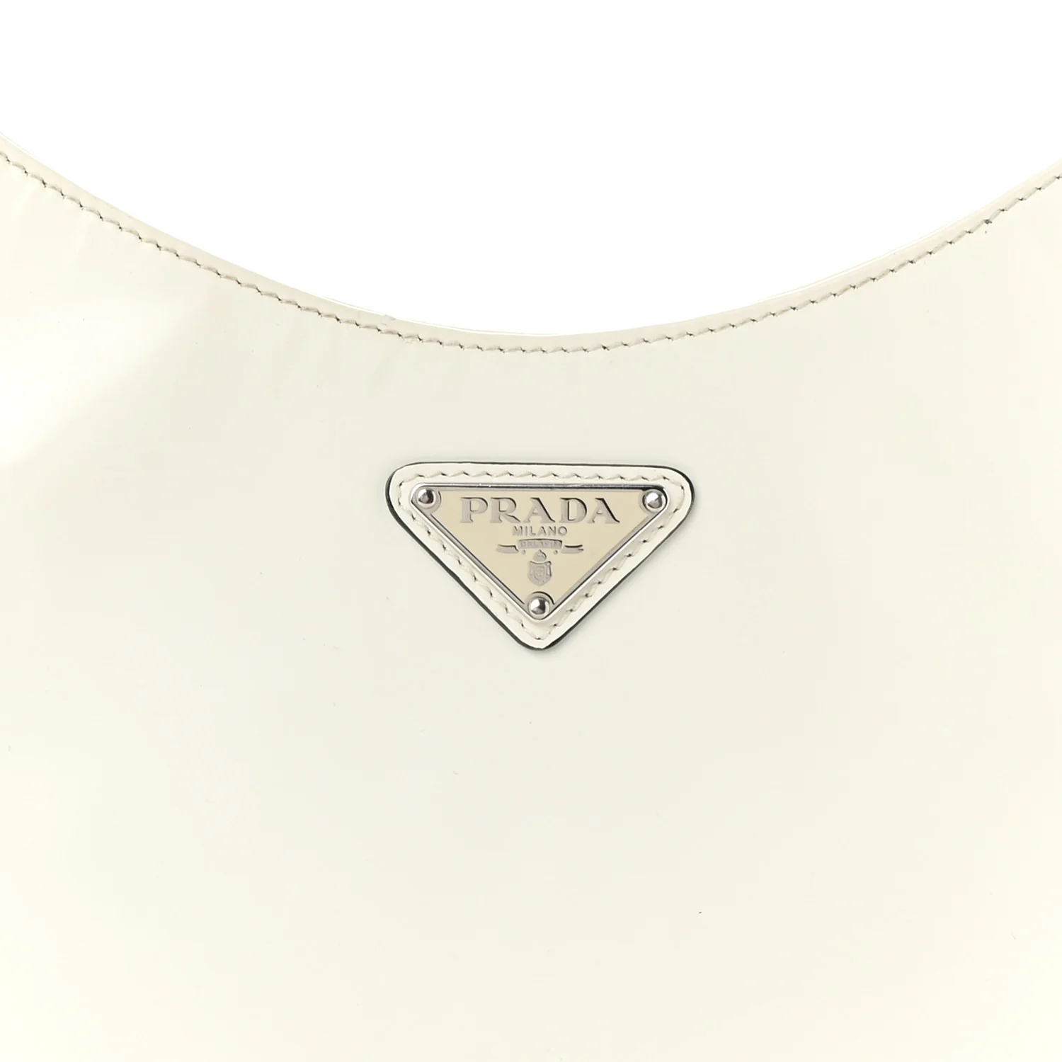 Spazzolato Cleo Adjustable Strap Shoulder Bag White