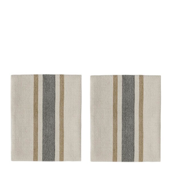 Linu serviett 45x45 cm 2 stk black