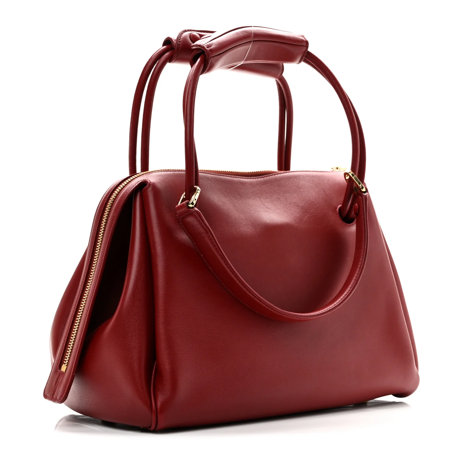 Supple Calfskin Medium Madrid Bag Dark Burgundy