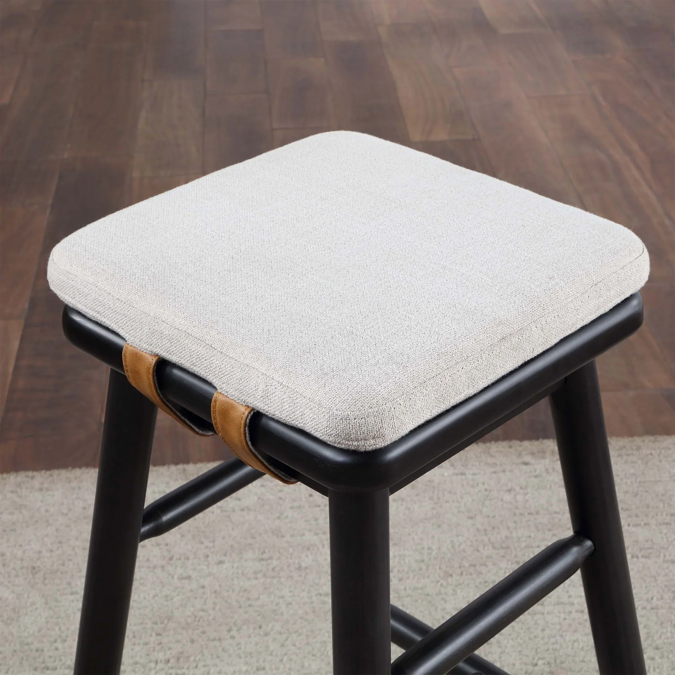 Better Homes & Gardens Springwood Barstool Set of 2, Light Honey Finish, Counter Height