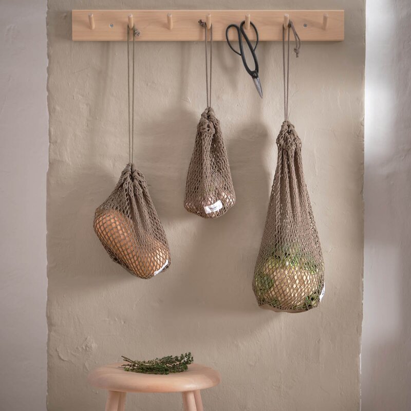 Gjenbrukbar nettpose medium 30x24 cm clay