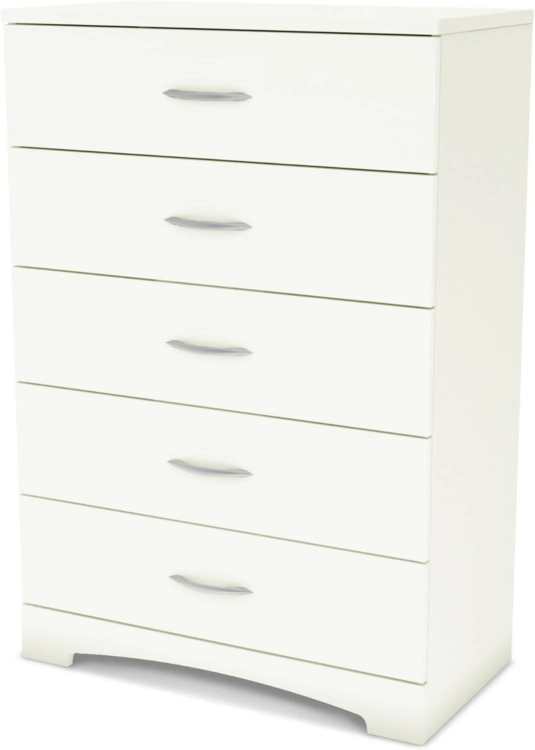 Furniture Step One 5-Drawer Chest, Pure White.