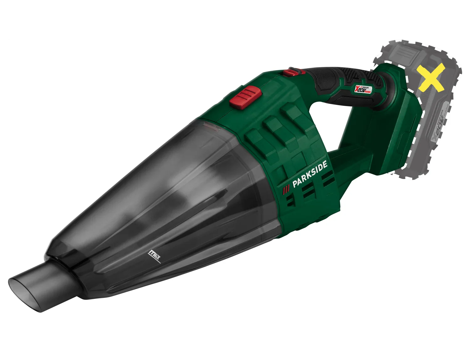 PARKSIDE Aspirateur  main sans fil PHSSA 20-Li D2, 20 V