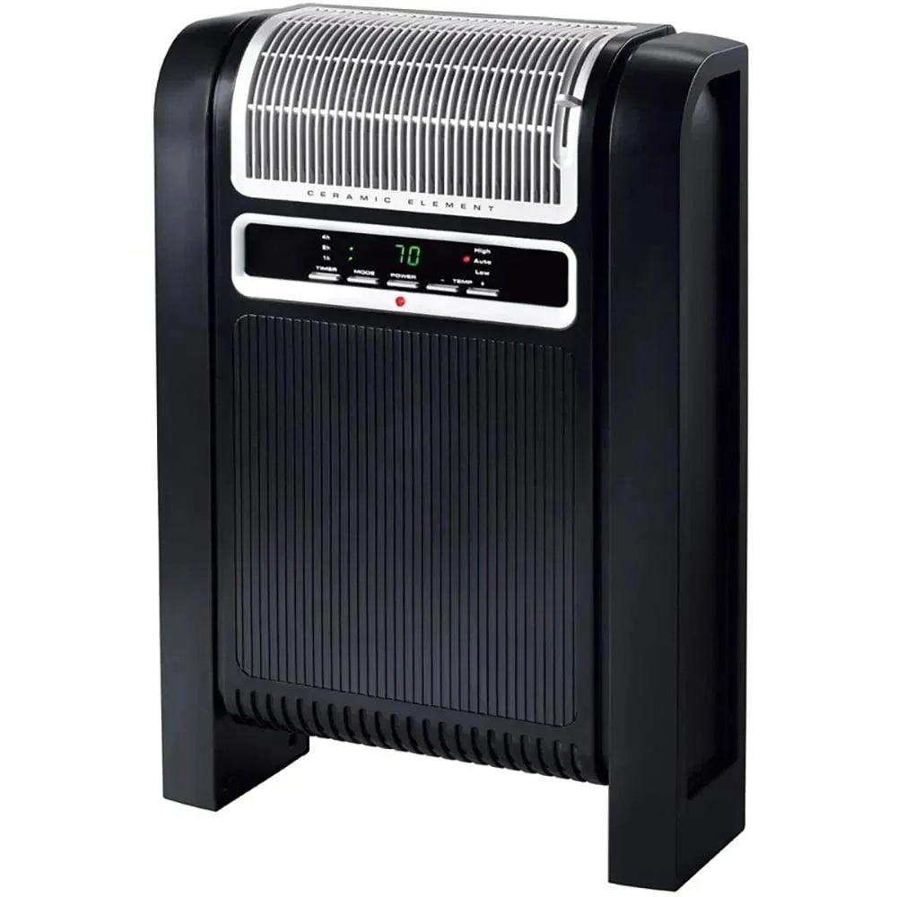 1500W Portable Digital Control Cyclonic Ceramic Space Heater, Black