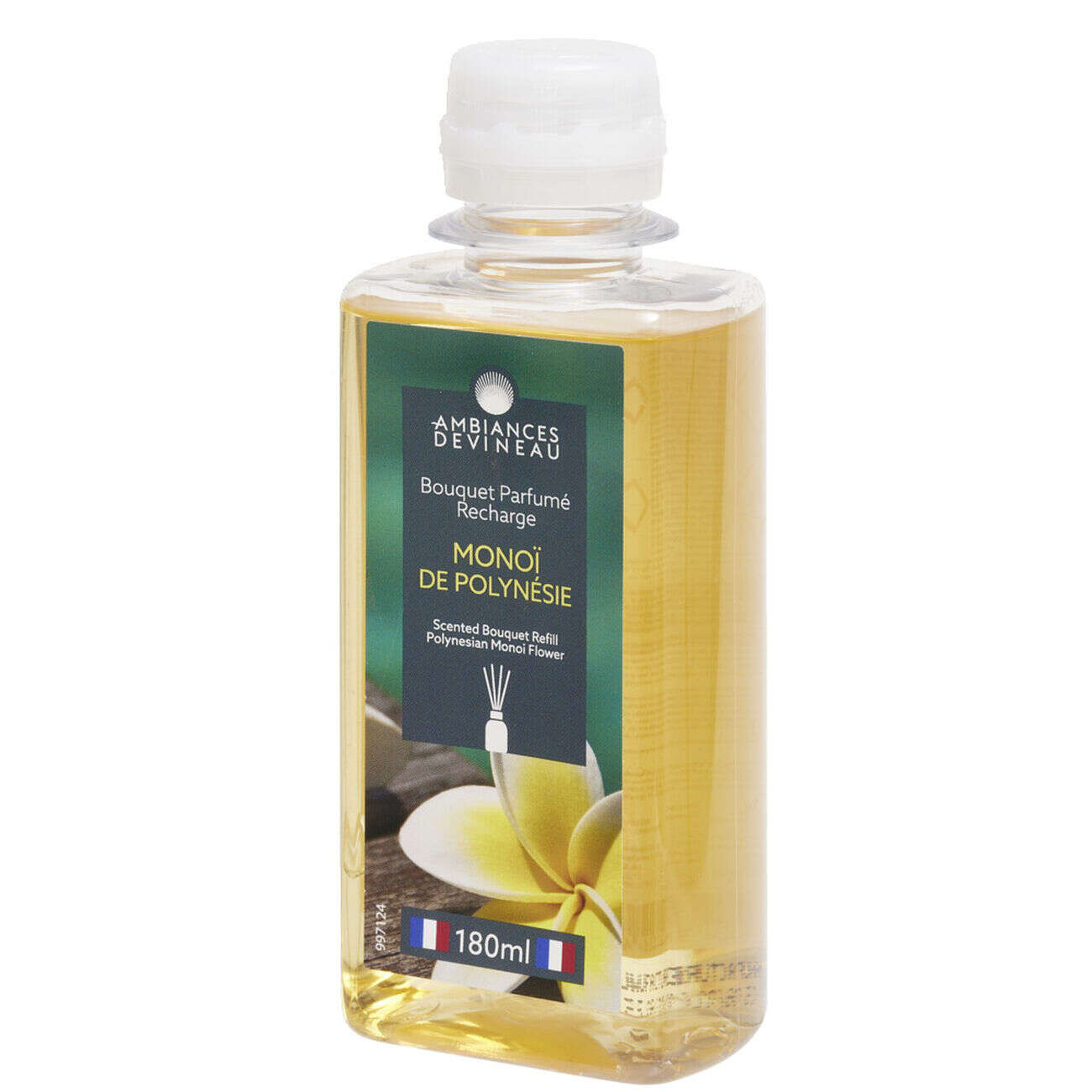 Recharge bouquet parfumé Ambiances Devineau monoï de Polynésie 180ml