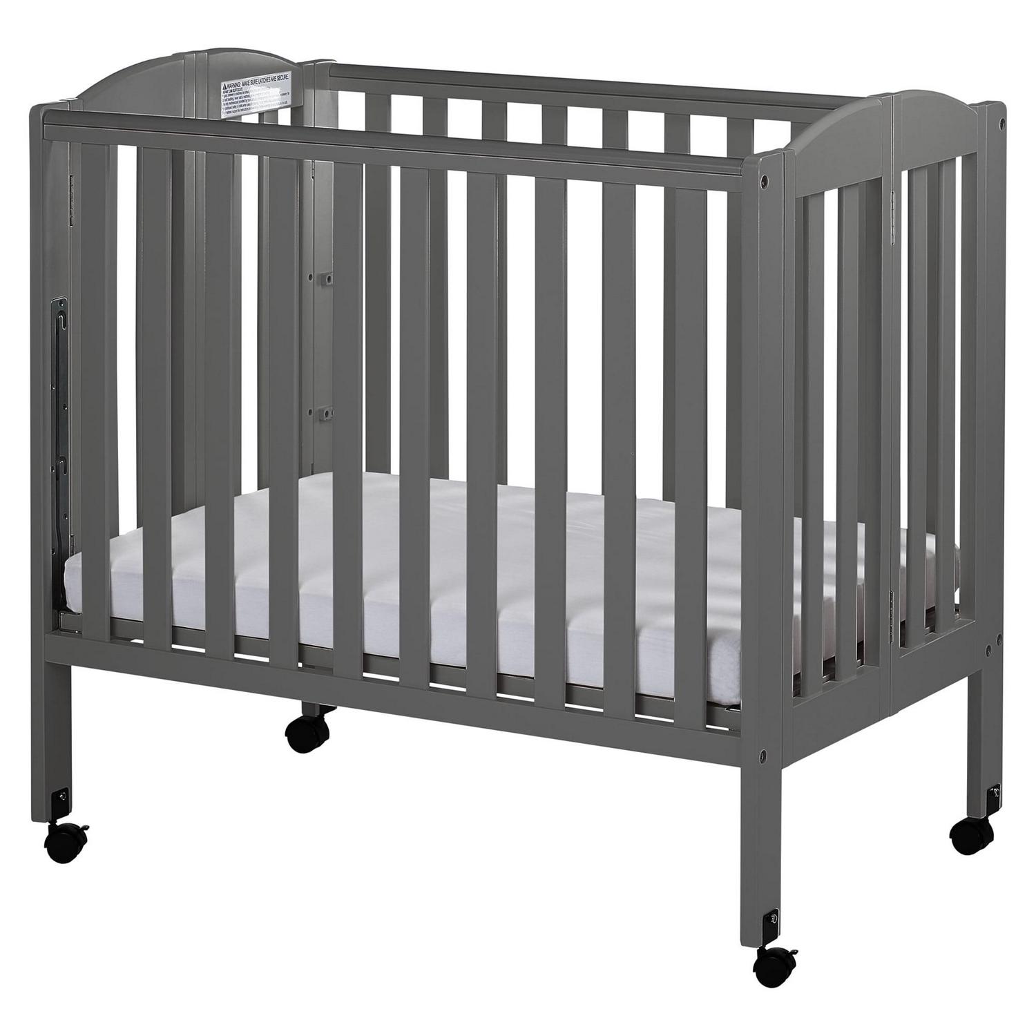 Dream on Me 3 - in - 1 Portable Crib Gray