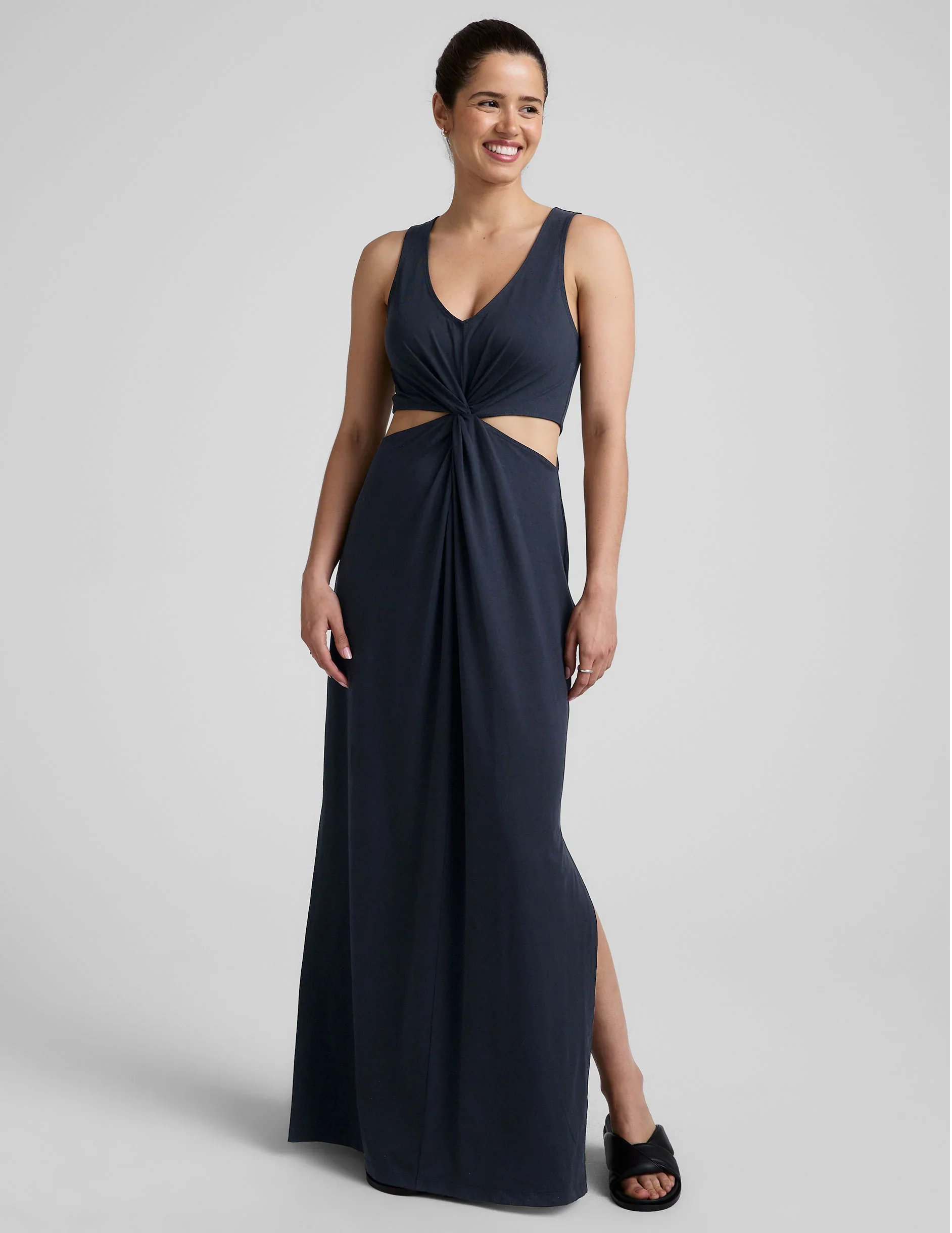Maxi Around The World Front Twist Dress