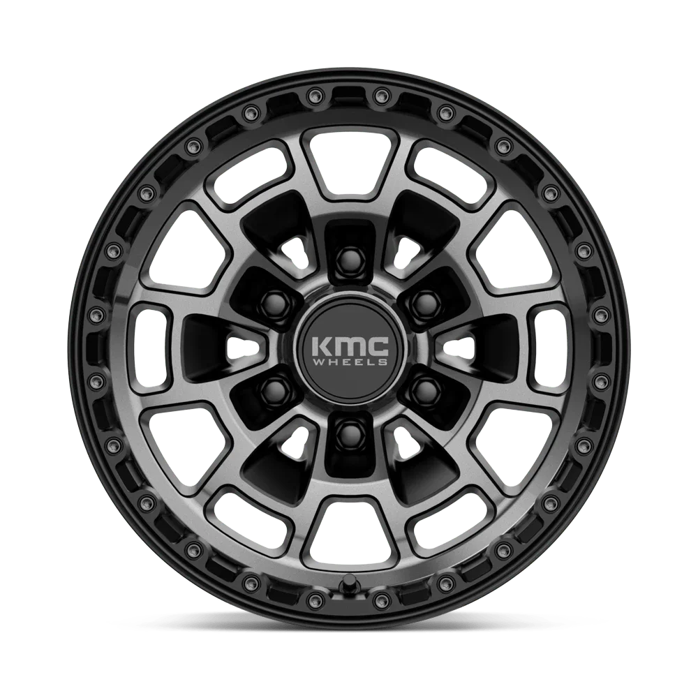 Km718 Summit 16X8 6X139.7 False 106.1Cb Satin Black With Gray Tint Wheel - Image 3