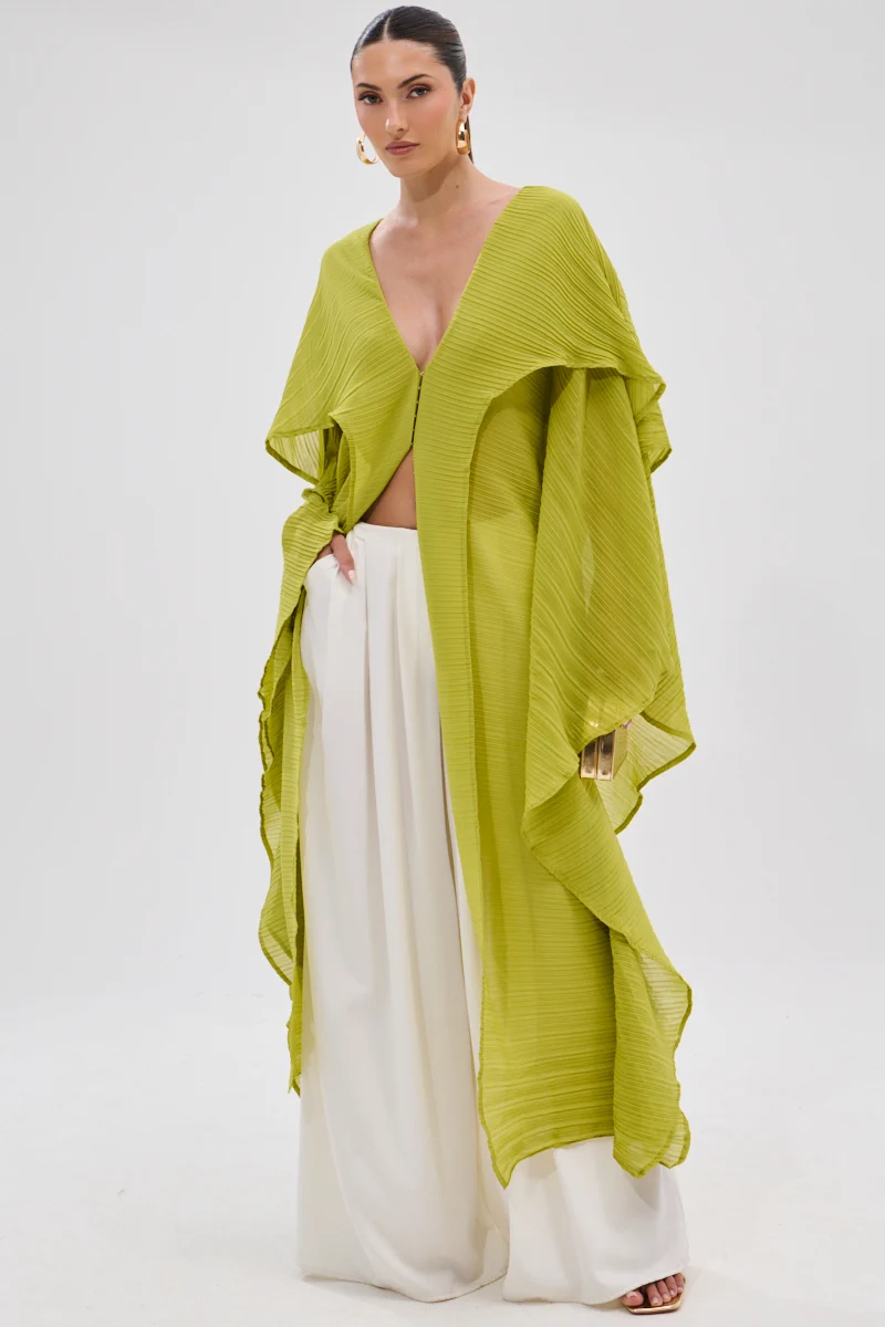 FLY AWAY WITH ME BLOUSE IN CHARTREUSE - Akira Store