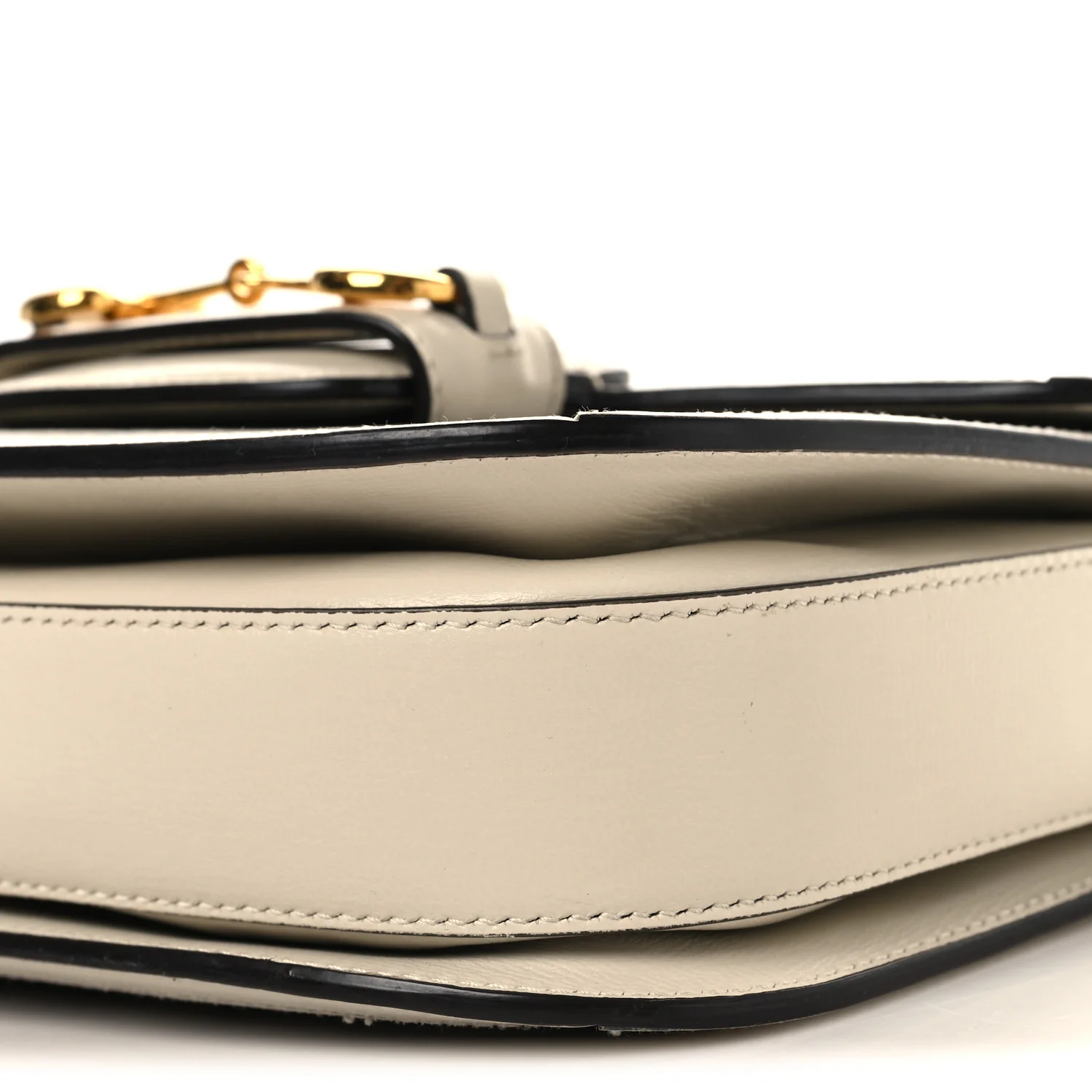 GG Supreme Monogram Horsebit 1955 Shoulder Bag Beige Mystic White
