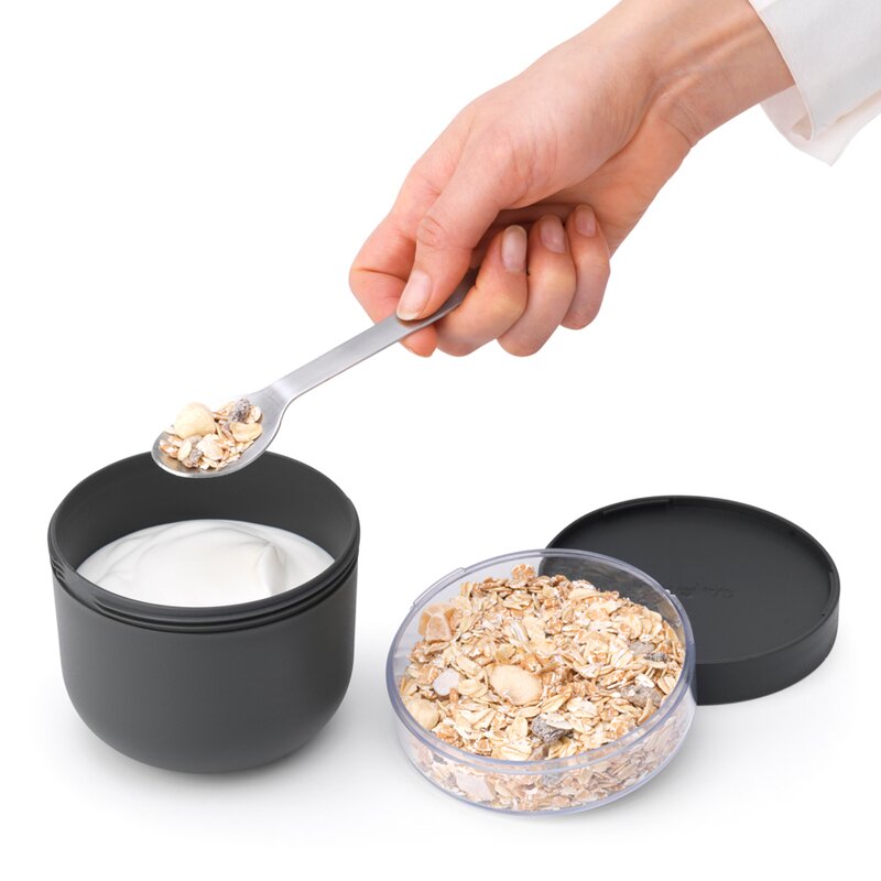 Make & Take frokostskål 0,5L mørk grå
