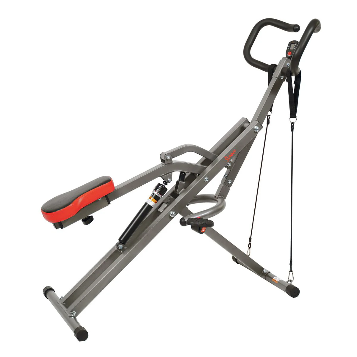 Sunny Health & Fitness Row - N - Ride PRO Squat Assist Trainer for Full Glute, Thigh, and Leg Workouts, SF - A020052