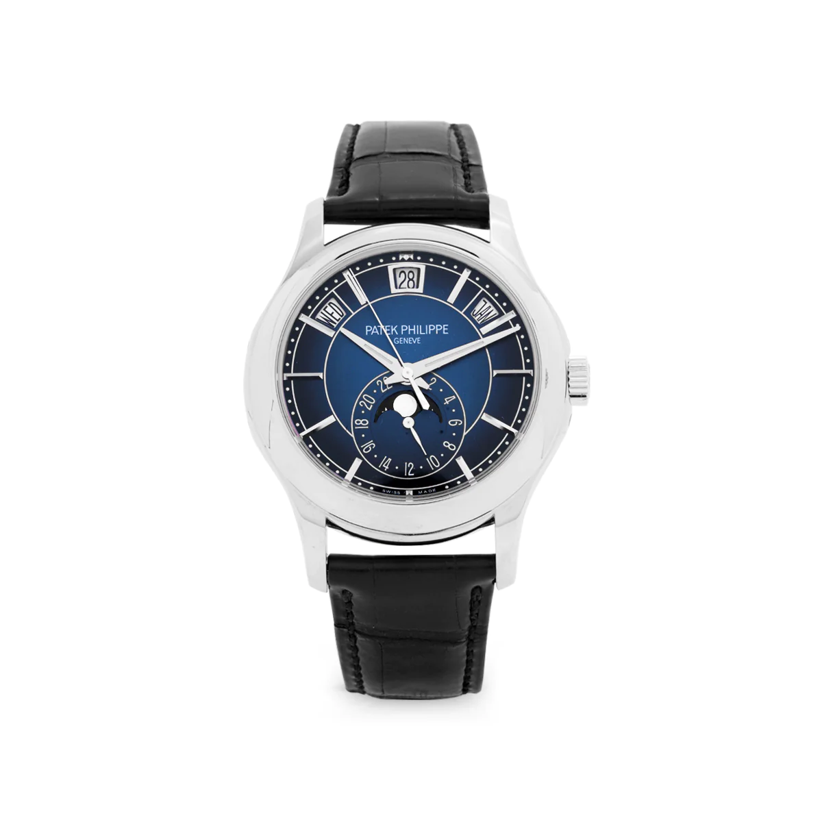 [Super Clone]PATEK PHILIPPE  2020  SKU#0006308  COMPLICATIONS MOON PHASE 5205G-013 BLUE