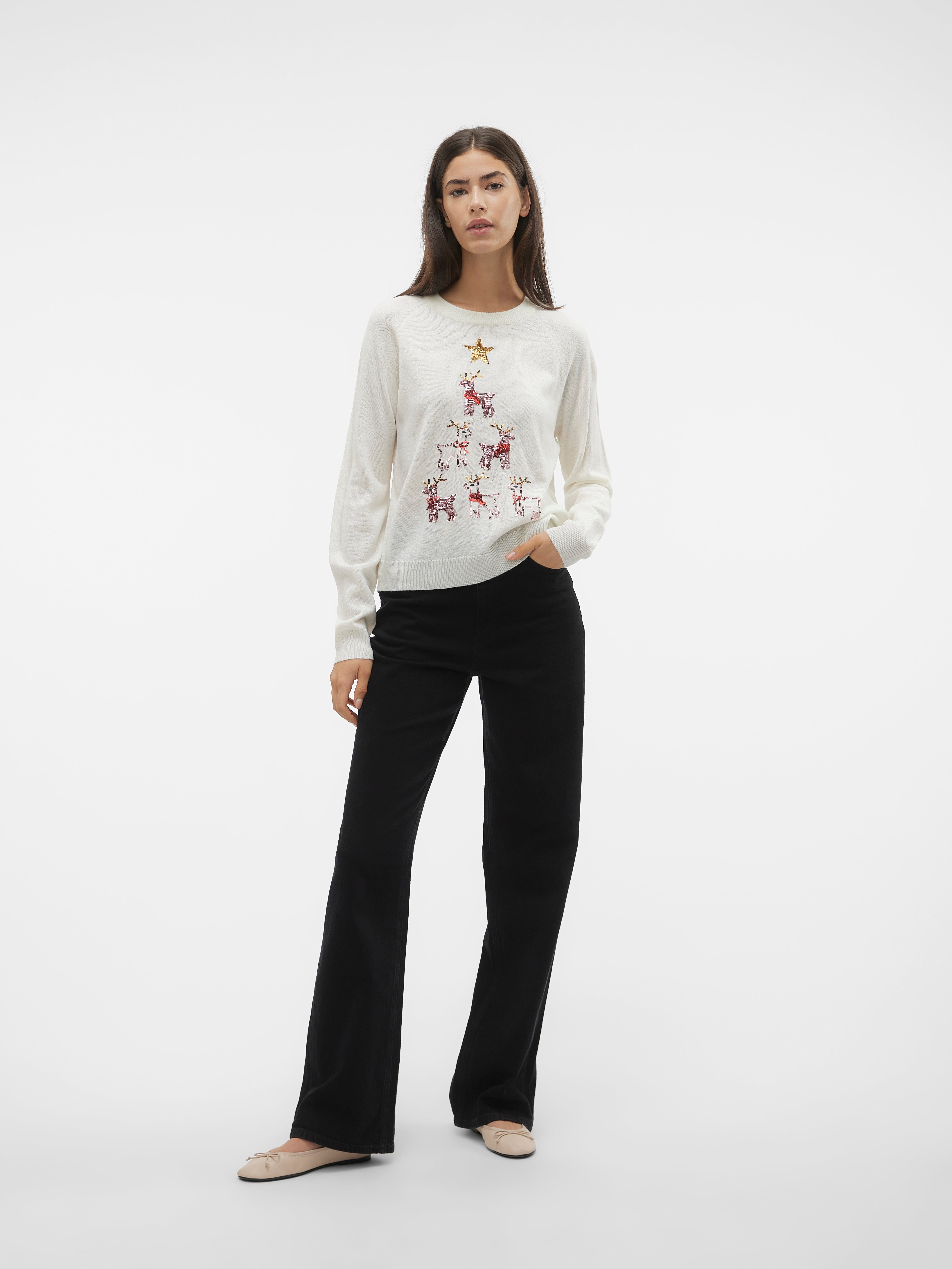 VERO MODA® VMORNAMENTS/PYRAMIDE Knitted pullover