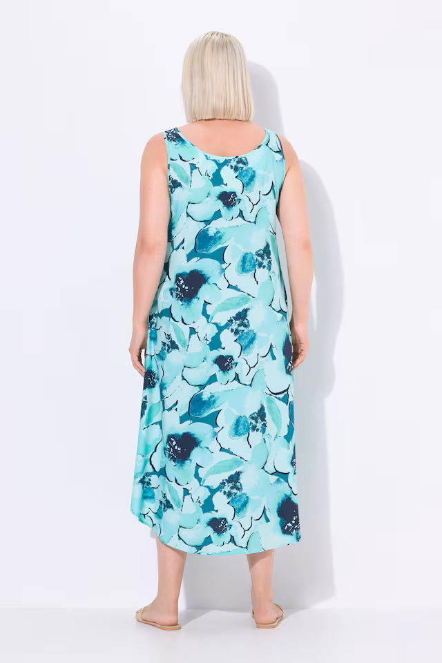 Petal Print Sleeveless Dress
