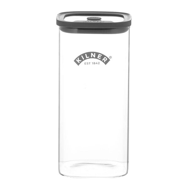 Fresh L oppbevaringskrukke 1,5L glass/grå
