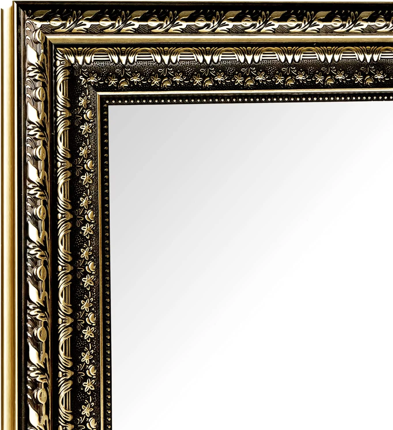 Framed Rectangle Bathroom Mirrors for Wall,Wall Mounted Vintage Mirror Vertical or Horizontal Hanging for Living Room,Bedroom (40''x24''Vintage)(24"L x 40"W/40''x24''vintage) Image 5
