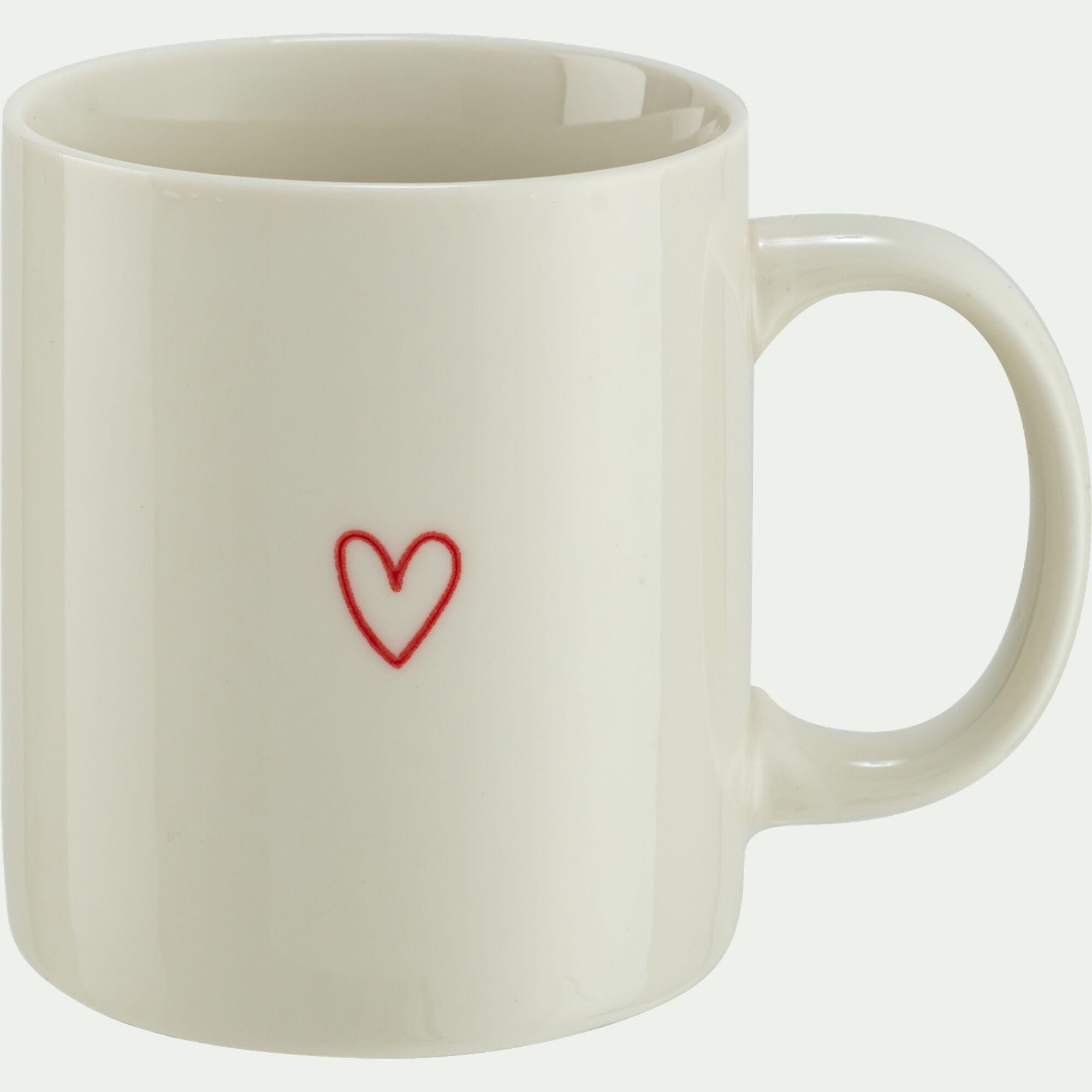 AMORE - Mug en porcelaine 31cl - blanc