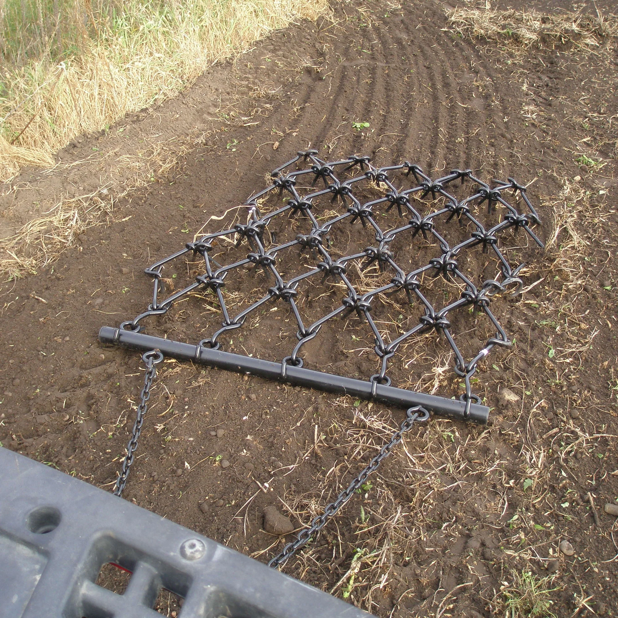 4'x4' Steel Drag Rake Field Leveling Harrow with 1/2" Teeth(48 in/4 in) - Image 3